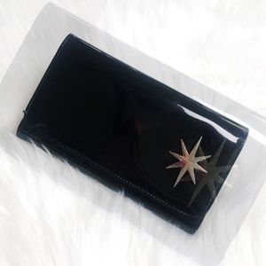 BLACK VINYL LUX DE VILLE STARLITE WALLET